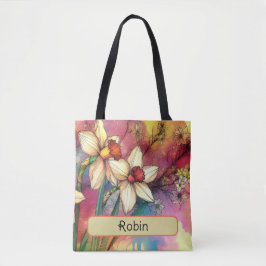 Narcissus der personalisierten Blume für Dezember Tasche