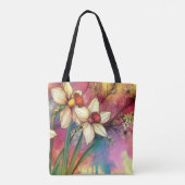 Narcissus der personalisierten Blume für Dezember Tasche (Rückseite)