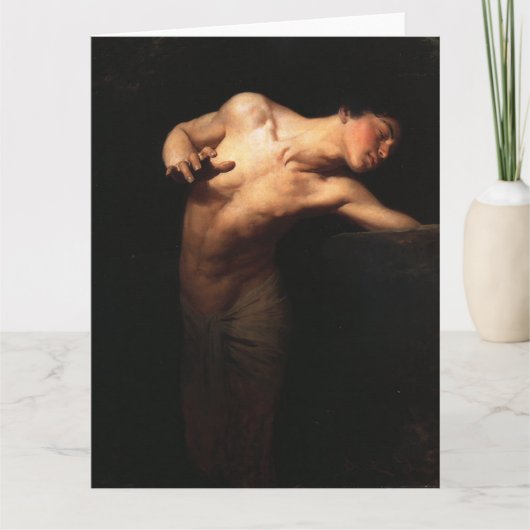 Narcissus Fine Art Greetings Card Karte (Vorderseite)