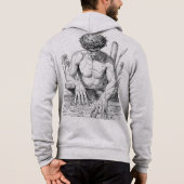 Narcissus Myth Minimalist Line Art Hoodie (Rückseite)