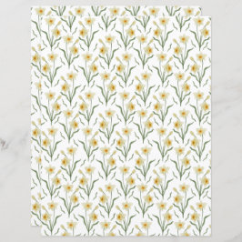 Narcissus Scrapbook Paper