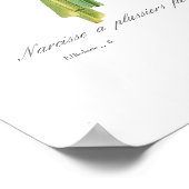 Narcissus tazetta poster (Ecke)