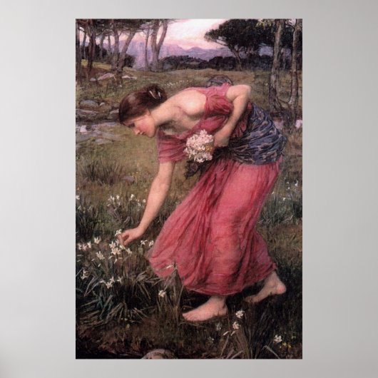 Narcissus von John William Waterhouse - 1912 Poster (Vorne)