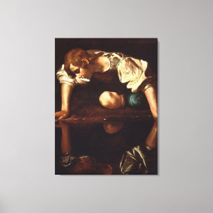 Narcissus von Michelangelo Merisi da Caravaggio Leinwanddruck