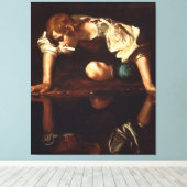Narcissus von Michelangelo Merisi da Caravaggio Leinwanddruck (Insitu (Holzboden))