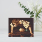 Narcissus von Michelangelo Merisi da Caravaggio Postkarte (Stehend Vorderseite)