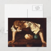 Narcissus von Michelangelo Merisi da Caravaggio Postkarte (Vorne/Hinten)