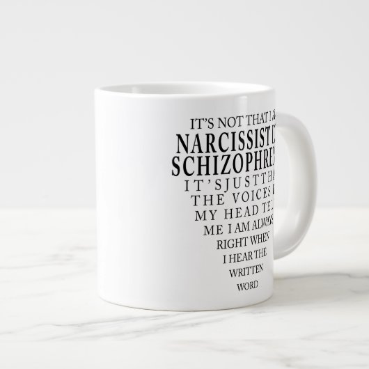 Narco Schizo Jumbo-Tasse (Vorderseite Rechts)