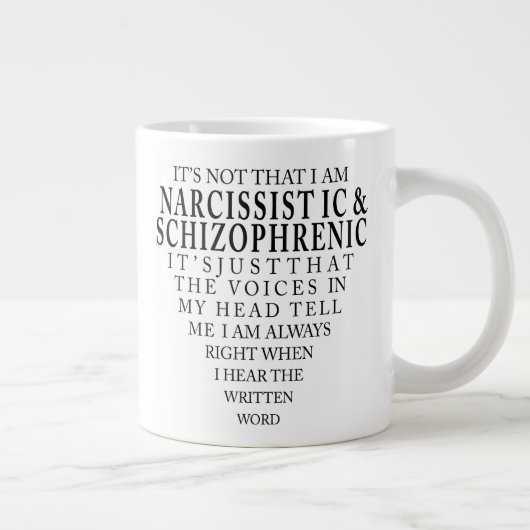 Narco Schizo Jumbo-Tasse (Rechts)