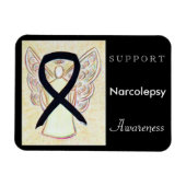 Narcolepsy Awareness Ribbon Angel Custom Magnet (Horizontal)