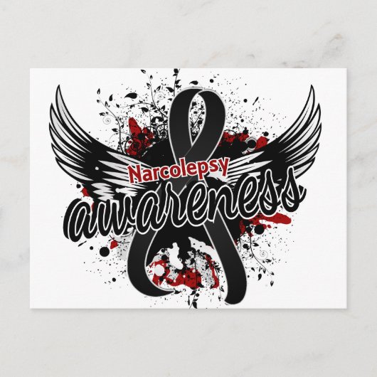 Narcolepsy-Bewusstsein 16 Postkarte (Vorderseite)