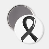 Narcolepsy Black Ribbon 3 Magnet (Vorderseite/Rückseite)