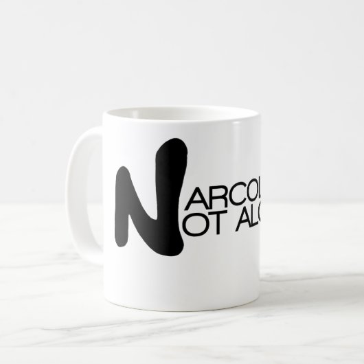 NARCOLEPSY: NICHT ALONE™ Klassiker-Tasse Kaffeetasse (Vorderseite Links)