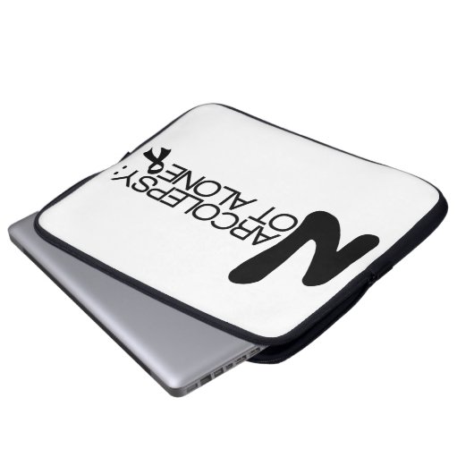NARCOLEPSY: NICHT ALONE™ klassischer Laptop-Kasten Laptopschutzhülle (Vorne Knopf)