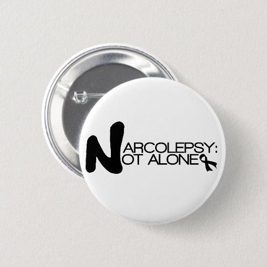 NARCOLEPSY: NICHT ALONE™ Knopf Button (Vorne & Hinten)
