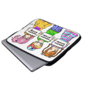 NARCOLEPSY: NICHT ALONE™ Spaß-Laptop-Kasten Laptopschutzhülle (Vorne Knopf)