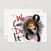 Narcolepsy Rosie Cartoon WCDI.png Postkarte (Vorne/Hinten)