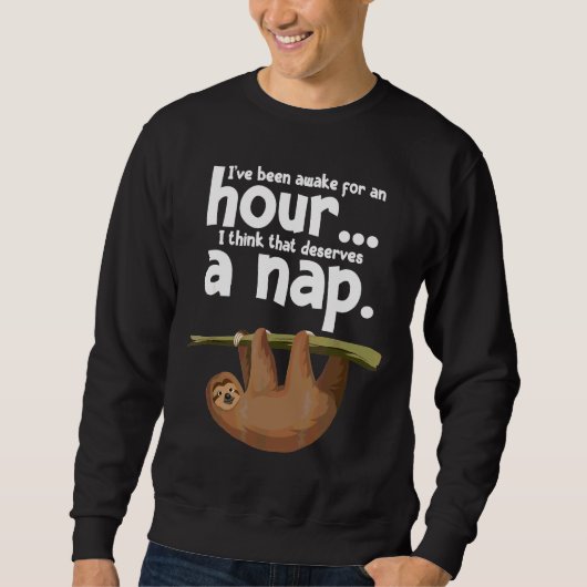 Narcolepsy Sleep Sloth Narcoleptic Awareness Sweatshirt (Vorderseite)