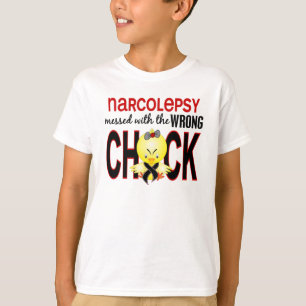 Narcolepsy verwirrt mit falschem Küken T-Shirt