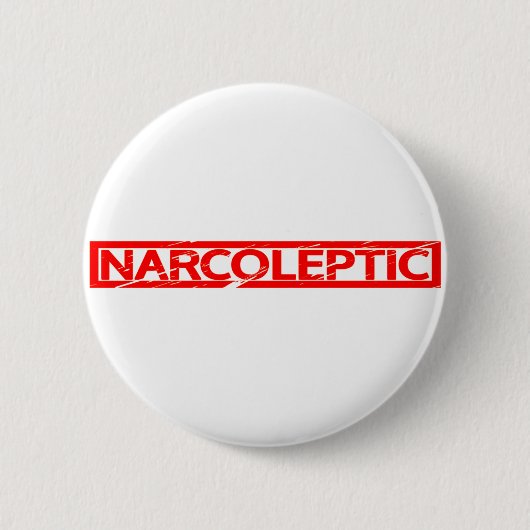 Narcoleptische Briefmarke Button (Vorderseite)