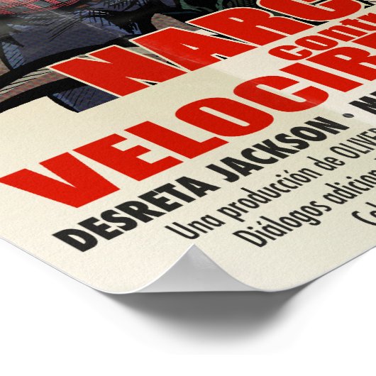 Narcos gegen Velocirrapperate Poster (Ecke)