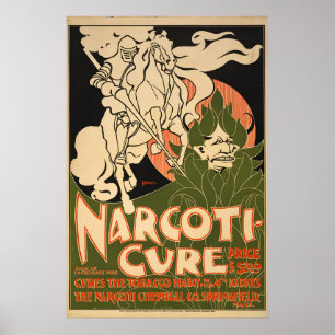 Narcoti Cure - Mit dem Rauchen aufhören - Vintage Poster