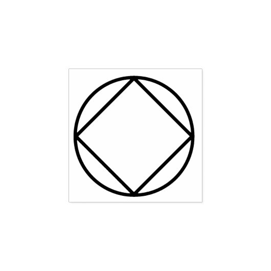 Narcotics Anonymes Symbol-Logo Gummistempel (Prägung)
