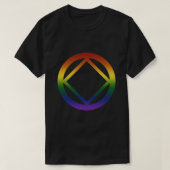Narcotics Anonymous Rainbow Pride Symbol Classic T T-Shirt (Design vorne)
