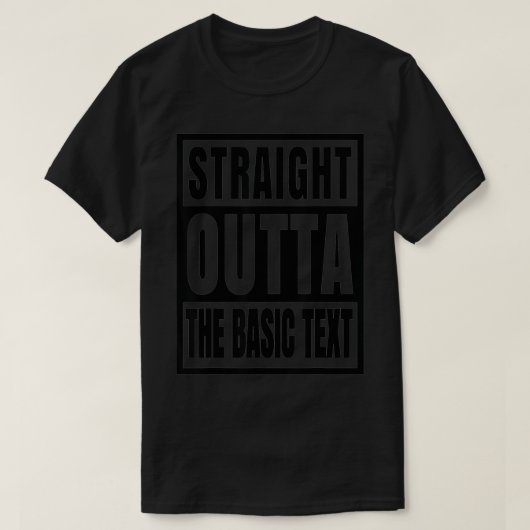 Narcotics Anonymous Straight Outta The Basic Tet T-Shirt (Design vorne)