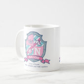 Nardine princess crest pink aqua blue name meaning kaffeetasse (Vorderseite Links)