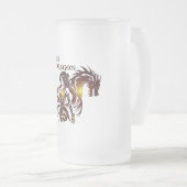 Naree-Drachen-Bierglas Mattglas Bierglas (VorderseiteRechts)