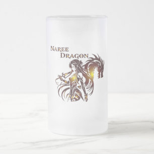 Naree-Drachen-Bierglas Mattglas Bierglas