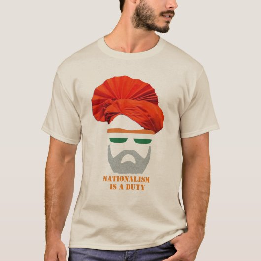 Narendra Modi Premierminister Indianernationalismu T-Shirt (Vorderseite)