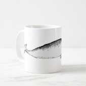 Narhwal Einhorn des Meeresillustrationswals Kaffeetasse (Vorderseite Links)