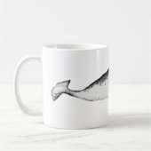 Narhwal Einhorn des Meeresillustrationswals Kaffeetasse (Links)