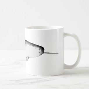 Narhwal Einhorn des Meeresillustrationswals Kaffeetasse