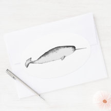 Narhwal Unicorn Sea Illustration Whale Lover