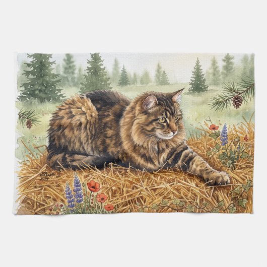 Nari des Waldes Geschirrtuch (Horizontal)