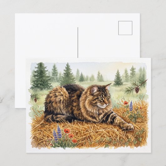 Nari des Waldes Postkarte (Vorne/Hinten)