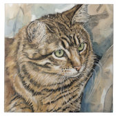 Nari - Eine Studie über meine Katze Fliese (Vorderseite)