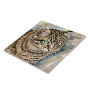 Nari - Eine Studie über meine Katze Fliese