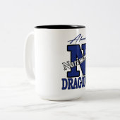 Narimasu High School Dragons Japan Alumni Zweifarbige Tasse (Vorderseite Links)