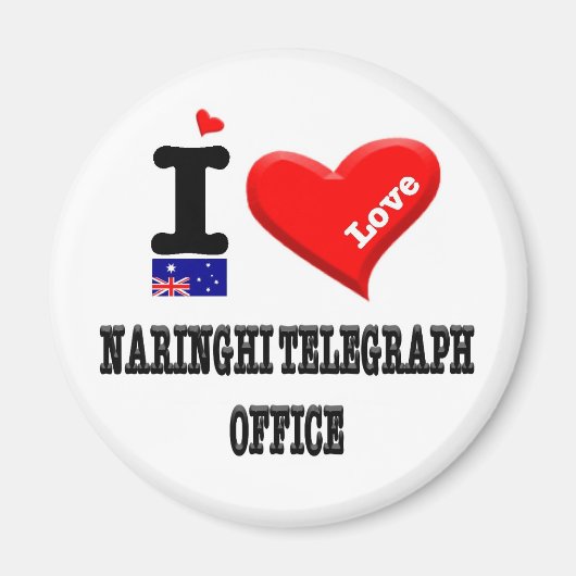 NARINGHI TELEGRAPH OFFICE - I Liebe Magnet (Vorne)