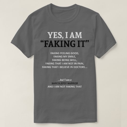 Narkolepsie Bewusstsein, dass ich es in dieser Fam T-Shirt (Design vorne)