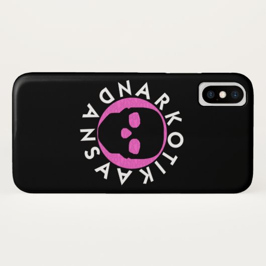 NARKOTIKA LIV Bubble Gum Gehäuse iPhone X schwarz Case-Mate iPhone Hülle (Rückseite (Horizontal))