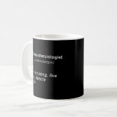 Narkotiologin Verteidigung lustige Geschenkidee Kaffeetasse (Vorderseite Links)