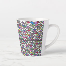 Narmin | Farbintensives, sich wiederholendes, hand Milchtasse