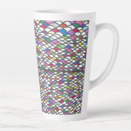 Narmin | Farbintensives, sich wiederholendes, hand Milchtasse