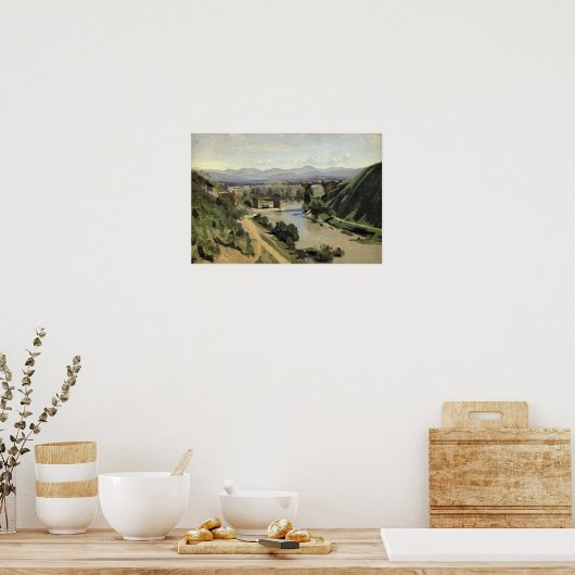 Narni, die Augustusbrücke über die Nera Poster (Küche)