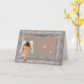 Narnia Angel Rahmen. Karte (Gelbe Blume)